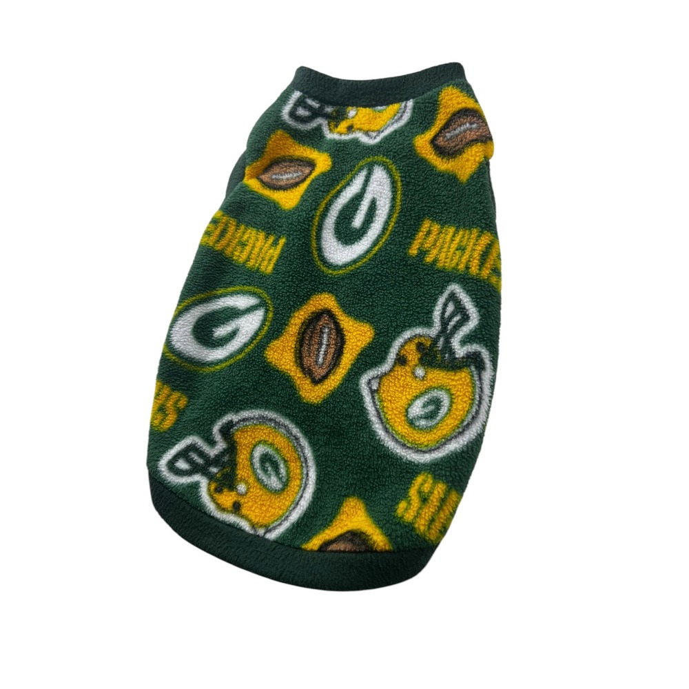 Green Bay Packers Fleece Dog SweaterPet Shirt Pullover NFL Football Green Medium